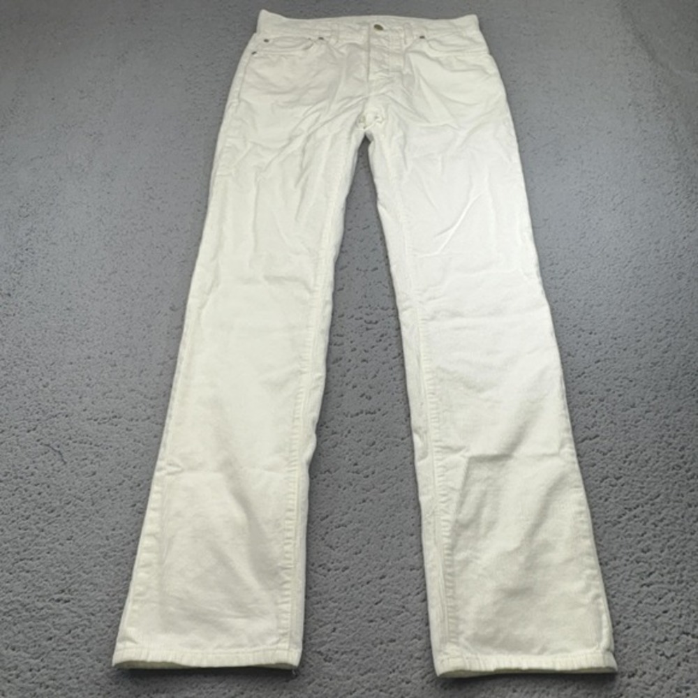 Sid Mashburn Corduroy Jeans Mens 29x30 White 5 Pocket‎ Straight Tag 30x32